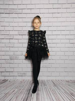 Love bluzka z długim rękawem Bambarillo czarny