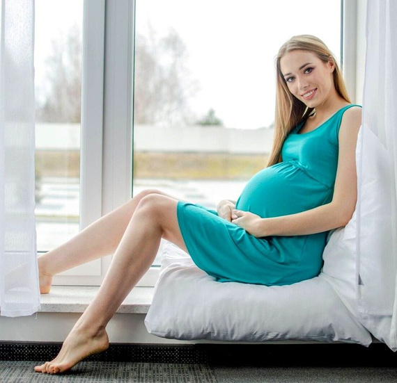 313 Koszula ciążowa i do karmienia MIRACLE- zielona