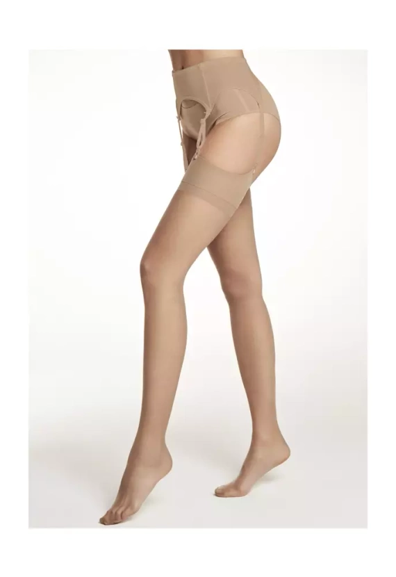 Calze pończochy do paska Veneziana - naturale/odc.beżowego