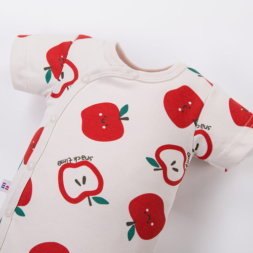 Body niemowlęce Eevi Snack Time krótki rękaw bawełna elastyczne