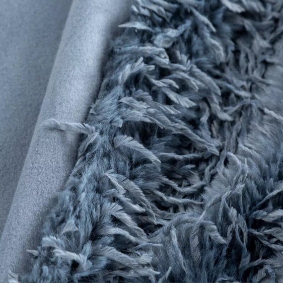 Adore Koc narzuta włochacz futrzak Eurofirany granatowy