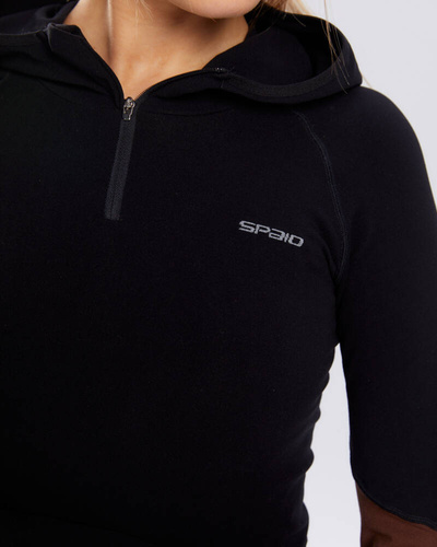 Adapt bluza sportowa damska Spaio coffee/black