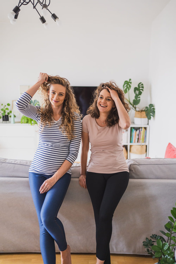 Milk Shirt bluzka ciążowa i do karmienia Milk&Love w granatowo-białe paski