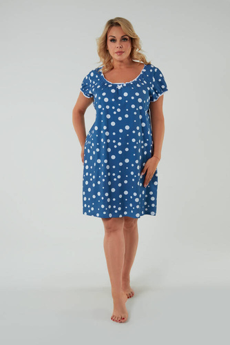 Raba koszula nocna i do karmienia Italian Fashion - druk niebieski