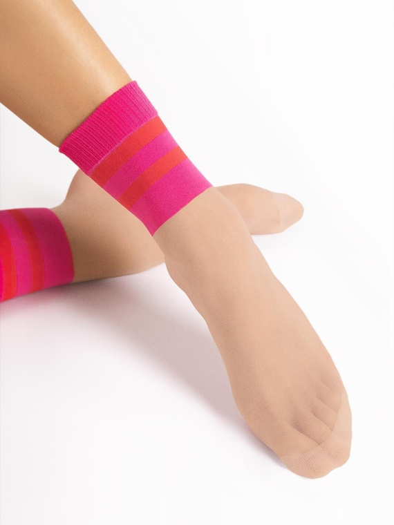 G 1190 Dash Skarpetki 20den Fiore pink-light natural