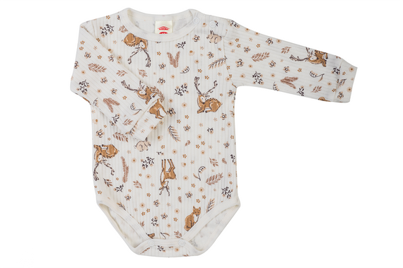 03253DR "Nature" Body niemowlęce z długim rękawem Makoma 