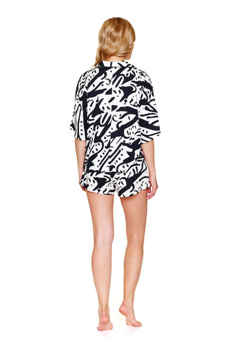7310 Piżama damska Doctor Nap La Palma – krótki komplet, 100% wiskoza