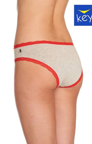 LPN 709 A22 Figi damskie 2-pak Key czerwony-szary