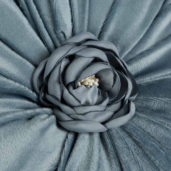 Poduszka Flores 5 Eurofirany kwiatek 40 cm dekoracyjna niebieski