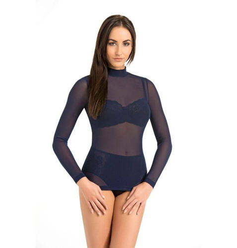 169320 Glamour Bluzka Damska, golf Teyli - granatowy