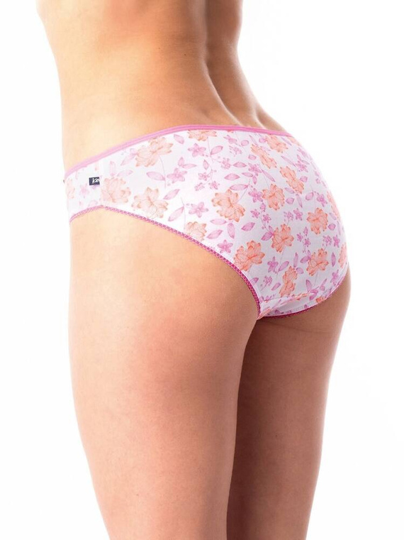 LPR 599  A'2 Figi damskie 2-pak Key biały różowy