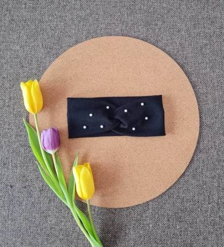 16KC damska opaska na głowę Marija - czarny