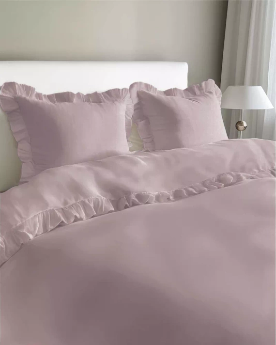 Pure 23 Pościel bawełniana jednobarwna Detexpol różowy