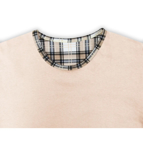 2576/53 Piżama męska krótki rękaw krótkie spodnie Sesto Senso beżowy 