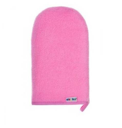 ALA1123 Rękawica myjka frotte do kąpieli Akuku różowy