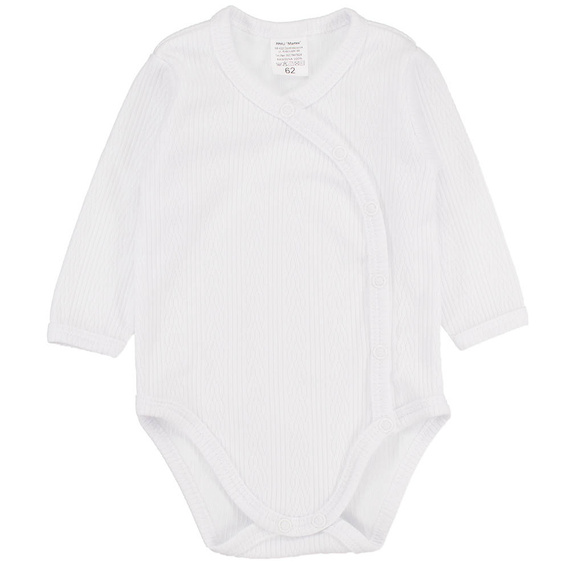 Ażur warkocz komplet body z półśpiochem Martex biały 