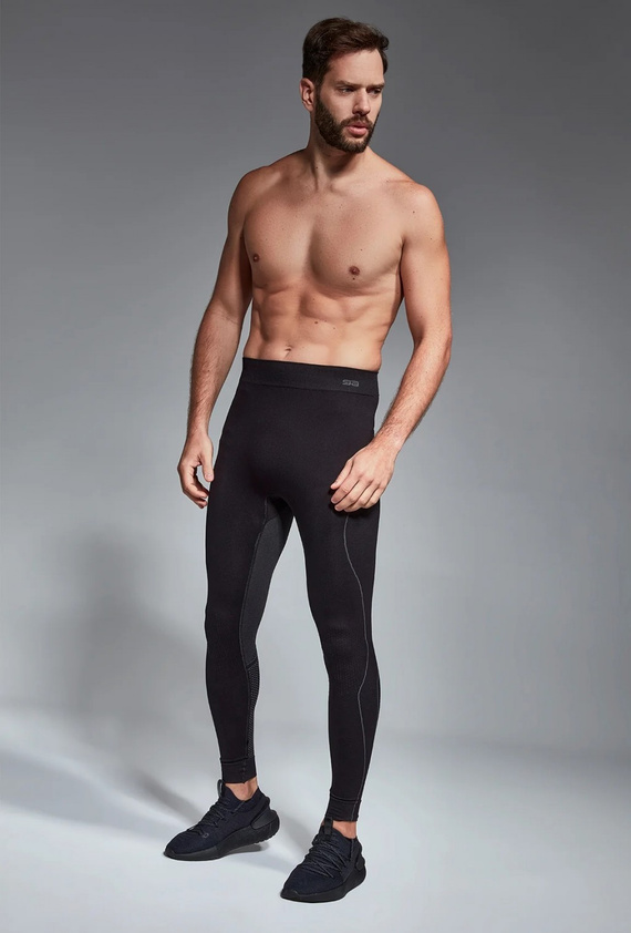 44017 Blanc Basic Legginsy Thermoactive męskie Gatta black-grey