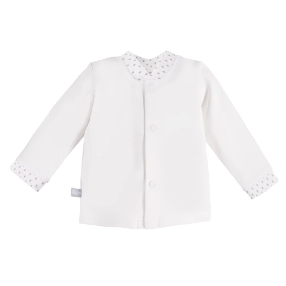 Kaftanik bawełniany "NEWBORN" Eevi- biały