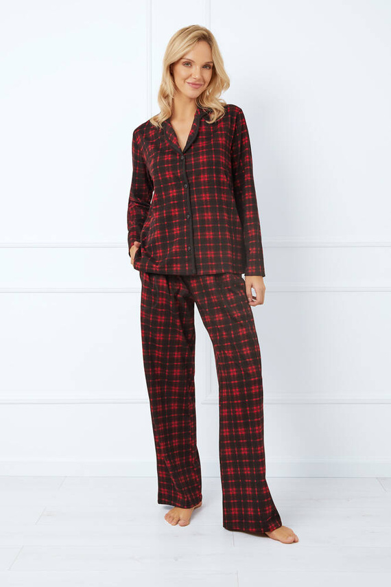 Nicola Piżama Damska długi rękaw, długie spodnie Italian Fashion - druk