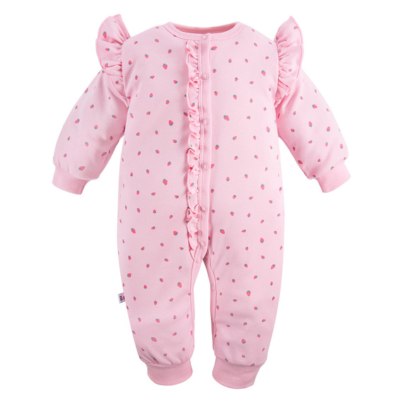 Strawberry & Love Pajac bez stópek Eevi - różowy