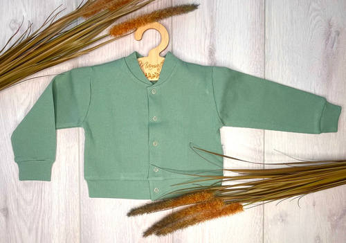 Bomberka BS005 Mamatti 97% bawełna, napy – stylowy komplet, szałwia