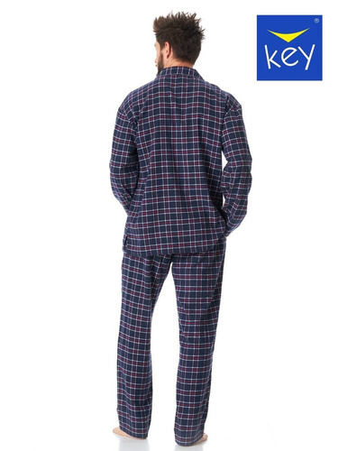 MNS 414 Piżama Męska Key granatowy