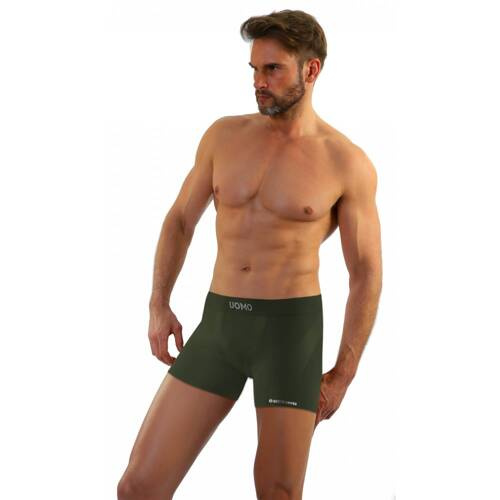 BM07 Solar Bokserki męskie bezszwowe Sesto Senso - khaki
