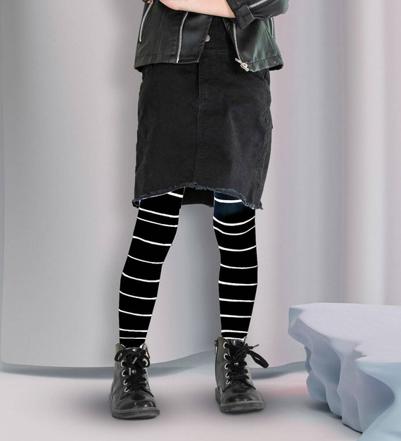 DR 2406 Wednesday Rajstopy Dziewczęce 40 den Knittex - czarny