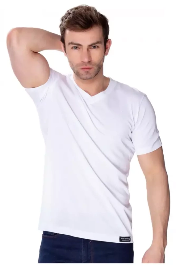 6087 Koszulka t-shirt Caro James Bradley biały 