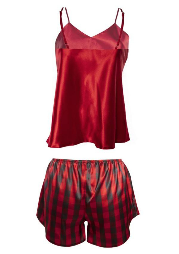 DK-KK Christmas 2 Komplet Damski Piżama DKaren - czerwony 016