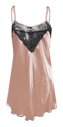 Carla Koszulka damska satynowa DKaren - jasny brąz