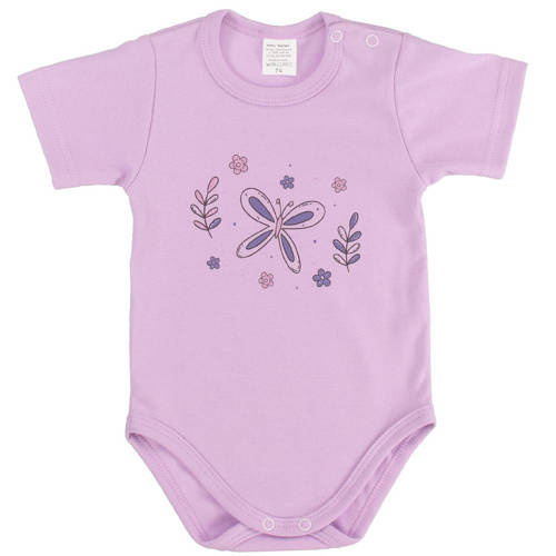 Motylek Body z krótkim rękawem Martex fioletowy