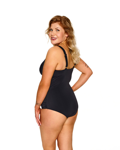 Kostium kąpielowy Zenith Lupoline jednoczęściowy czarny soft