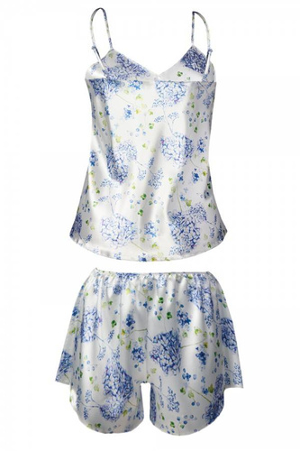 DK-KK Flowers Komplet piżama damska DKaren - 2 biały