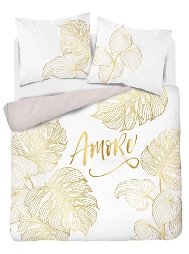 4718 A Holland 71 Pościel bawełniana amore Detexpol biały
