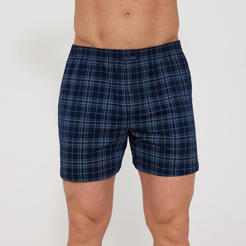 Cornette Comfort 002/339 008/339– męskie bokserki bawełniane w kratkę, wygodny fason