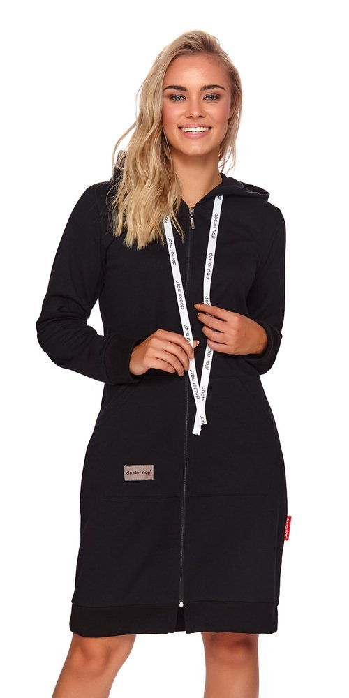 4136 Szlafrok damski Doctor Nap - black