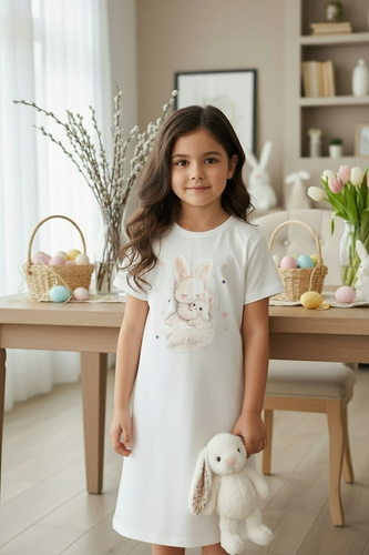 Koszula dziewczęca Cornette Young Girl 493/124, 494/124 ecru bawełna