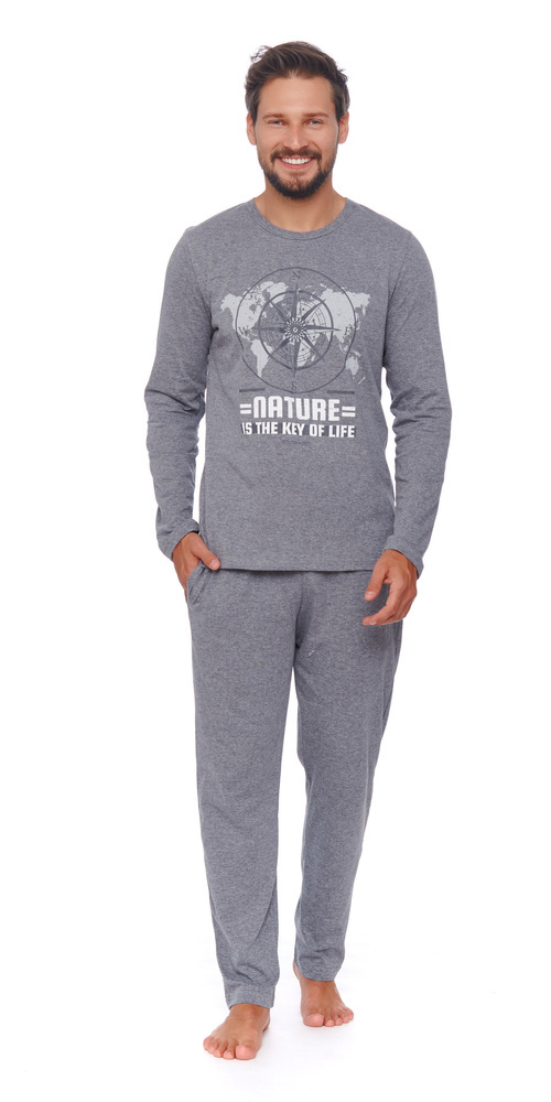 4517 Piżama Męska Doctor Nap - dark grey