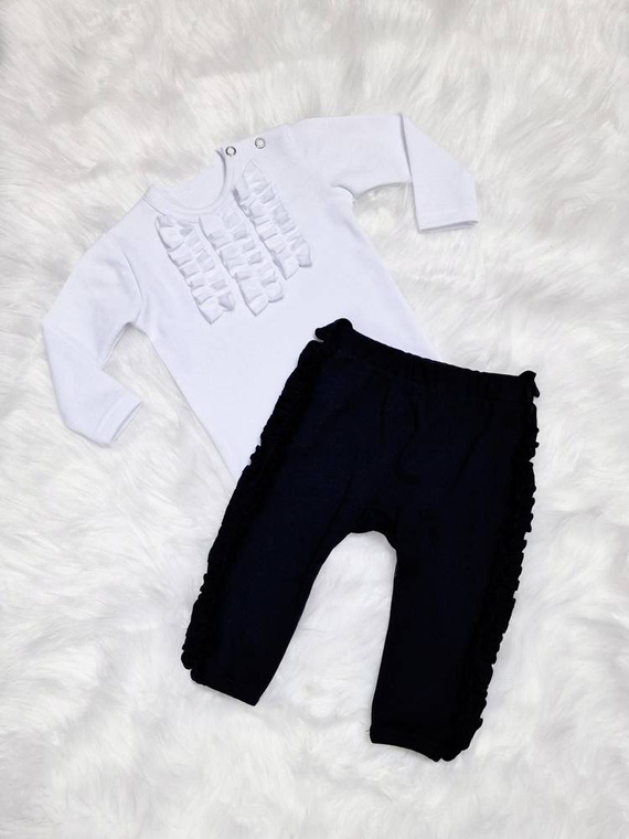 Zuza Body z długim rękawem Bambarillo biały