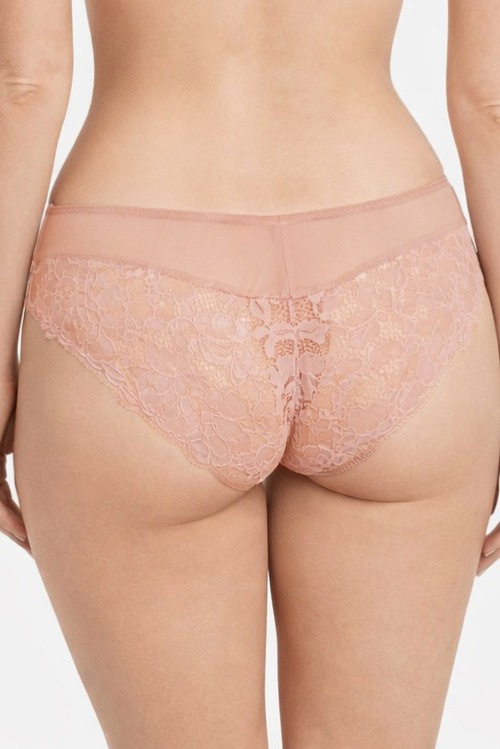 Mediolano Jasmin 19152 figi pudrowe koronka siateczka komfort