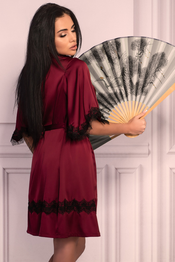 Aresmina LC 90564 Cherry Mahogany Collection Szlafrok damski LivCo Corsetti