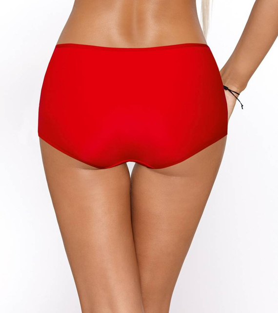 Cassi Figi Damskie z wysokim stanem Paripari - czerwony