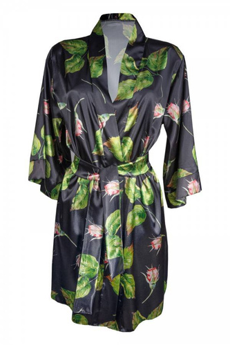 DK-P Flowers Podomka damska DKaren - czarny 008