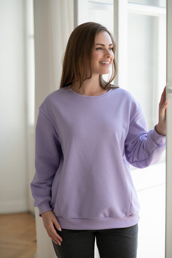 Milk It Easy! bluza do karmienia Milk&Love liliowy