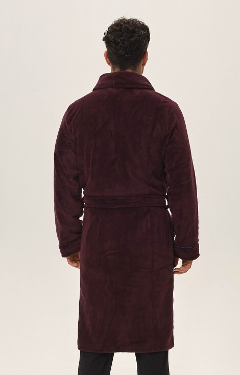 41935 Hustle Szlafrok Męski Henderson- mahoń