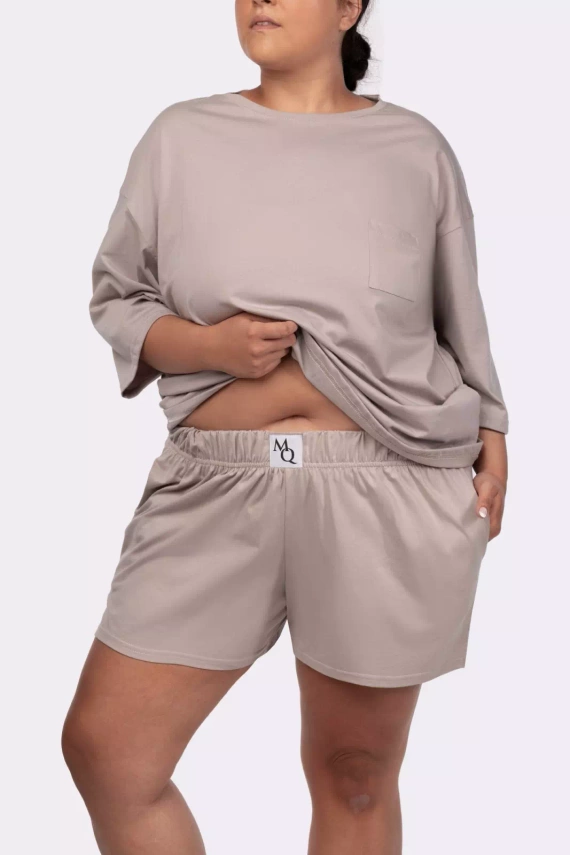 Joy shortsleeve Piżama damska Mona beige