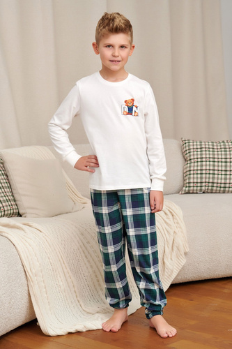 Piżama Dziecięca Doctor Nap 7515 Teddy 100% Bawełna Długa
