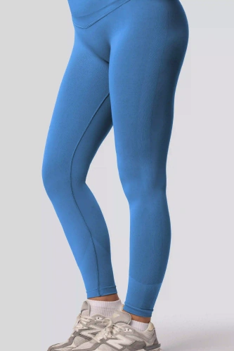 Legginsy push-up Spaio PRO modelujące kryjące wysoki stan ice blue