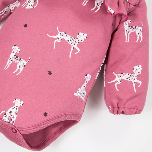 Dogs & Spots Body z długim rękawem Eevi- jagodowe